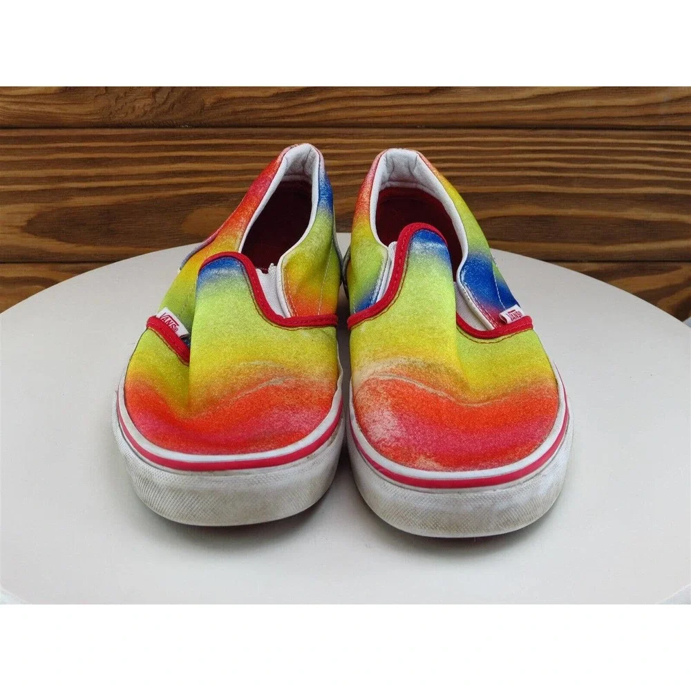 VANS Sz 5.5 Shoes‎ Girls Youth Slip-On Multicolor Fabric Slip On